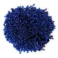 Dunkelblaue 3 mm Perlglanz-Blütenstempel für DIY-Floristik und feine Bastelarbeiten - 1 Bündel (Ca. 1500 Stück) / Marineblau