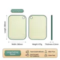 Large size food-grade silicone cutting board 380x280mm in green - Large Double-Sided Cutting Board