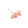 Dekorativer rosa künstlicher Kiefernzapfenstrauß für Weihnachten und DIY-Hochzeiten - 1 Bündel (6 Stück) / Hellrosa