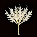 Künstliche weiße Glitzer-Zeder Zweige für Weihnachts-DIY-Kränze und Hochzeitsdekoration. - 6 Stück/Bündel / Weiß