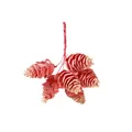 Dekorative rosa künstliche Kiefernzapfen für Weihnachten und Hochzeits-Bastelei. - Rot