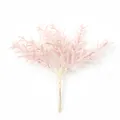 Zartrosa beflocktes künstliches Samtgras-Bündel für DIY-Blumendekoration - 6 Zweige Pro Bündel / Rosa