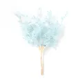 Eleganter gefrosteter künstlicher blauer Pflanzenbund für DIY Heimdeko Blumenarrangements - -6 / 6 Zweige Pro Bündel