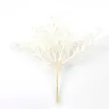 Eleganter reinweißer künstlicher Grasstrauß für DIY-Blumenarrangements und minimalistische Deko - Weiß