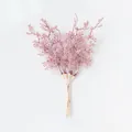 Gefrostete rosa künstliche Zweige für elegante DIY-Blumendekorationen im Haus - -9 / 6 Zweige Pro Bündel