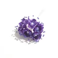 Mini lila künstlicher Blumenstrauß mit Perlen für Korsage und Kopfschmuck Zubehör - 72 Stück/Packung / Violett