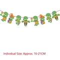 Halloween Cartoon Zombie Papiergirlande Banner für Partydekorationen - Bunter Cartoon Zombie Stil (WSLQ-38)