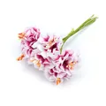 Lebensechter zweifarbiger Kunstblumenstrauß aus Seide für DIY-Blumenhandwerke - Fuchsia