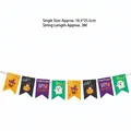 Bunte Halloween-Papiergirlande mit Cartoon-Geistern und Kürbis-Partydekorationen - Geist Kürbis Hexe Stil (WB-3)