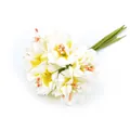 Kleiner Strauß weiß-gelber künstlicher Chrysanthemen aus Seide für DIY-Projekte - Gelb