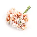 Eleganter künstlicher Chrysanthemenstrauß aus Pfirsichseide für Dekoration und Kränze - Orange