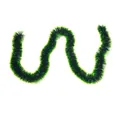 Ghirlanda natalizia verde scuro da 2 m con punte bianche per decorazione dell'albero - Ghirlanda Base / Verde Scuro