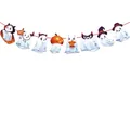 Halloween Cartoon Geist Papierbanner für Partydekoration, Einzelgröße ca. 17-20 cm - Geist mit Mehreren Ausdrücken Stil (WSLQ-40)
