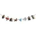 Halloween Papiergirlande mit gruseligen Geistern und Hexen für Party-Hintergrunddekoration - Halloween-Figuren-Sammlungsstil (WZ-4)