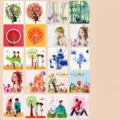 Transparent self-adhesive wall hooks, punch-free seamless hooks for kitchen and bathroom use. - Random Print