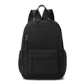 Black multi-functional mini fashion casual backpack for daily commute and outdoor travel use - Black