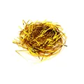 Dettaglio di riempitivo metallizzato dorato brillante per scatole regalo e decorazioni - Oro