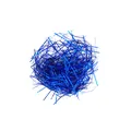 Dettaglio di riempimento per scatole regalo in carta sfrangiata blu metallizzato - Blu