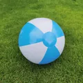 36cm inflatable blue and white striped beach ball toy for children - Lake Blue-White