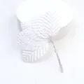 Close-up of white artificial silk leaves with detailed vein texture for DIY crafts - 200 Pieces / White