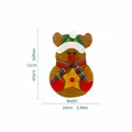 Christmas reindeer non-woven felt cutlery holder bag with dimensions 15cm height and 10cm width - Christmas Deer Style