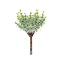 Close-up macro detail of artificial green peanut grass bouquet for home decoration - 10 Bundles (60 Stems)/Pack / Dark Green