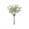 Macro detail view showing heart-shaped leaves of artificial green plant bouquet - 10 Bundles (60 Stems)/Pack / Light Green
