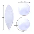 White PVC inflatable beach ball for pool party and summer beach games, 8-inch size - 8 inch