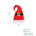 Tall red velvet Christmas elf hat with gold buckle decoration, 90cm by 30cm size - 90x30cm / Belt Style