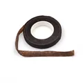 Dark brown floral paper tape for DIY flower bouquet stem wrapping and crafts packaging - 12 Rolls/Pack / Coffee