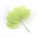 Artificial green leaves with wire stems for DIY wedding wreath and candy box decoration - 200 Pieces / Fruit Green