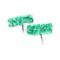 Zwei Bündel mini minzgrüne handgemachte Papierrosen für DIY Hochzeitsdekoration. - 144 Stück/Packung / Türkisblau