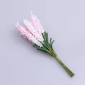 Detailansicht künstlicher rosa-weißer Schaum-Hyazinthenblüten für DIY-Blumensträuße - 100 Stück/Packung / Hellrosa