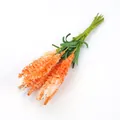 Detailed view of artificial orange lavender bouquet for DIY home wedding decoration - 100 Pieces/Pack / Orange