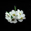 Fiori di ciliegio artificiali bianchi per ghirlande fai da te e decorazioni floreali - Confezione da 60 Pezzi / Bianco