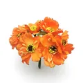 Fiori di ciliegio artificiali arancioni per ghirlande fai-da-te e accessori per bouquet. - Confezione da 60 Pezzi / Arancione