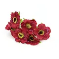 Fiori di ciliegio artificiali rossi per ghirlande fai da te e decorazioni floreali. - Confezione da 60 Pezzi / Rosso