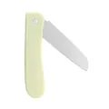 Portable folding fruit knife with stainless steel blade and mini handle for daily kitchen use. - Green
