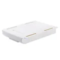 Under desk drawer organizer adhesive storage box hidden office stationery container white - Large White