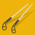 Mini Handsäge Set Holzarbeit Trockenbau Astsäge mit ergonomischem schwarzem Griff 2Stk - Standardausführung