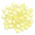 Transparent yellow faceted crystal glass flat round beads for DIY jewelry making. - Octagon Flat Round / 30 Pieces/Pack (8x4mm) / Lemon Yellow