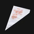 Disposable thick pastry piping bags for baking cakes, cookies, and decorating cream. - Medium Size (100 pcs)