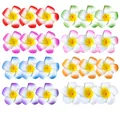 Set of colorful artificial foam frangipani flowers for Hawaiian hair accessories DIY - 8 Mixed Colors
