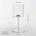 Elegant starry sky wine glass goblet with purple stem and 300ml capacity for parties - Starry Sky High-heeled Glass (bz2163)
