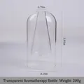 Modernes, transparentes, doppelschichtiges Glas-Aromatherapie-Vase mit 15 cm Höhe - Transparent