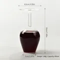 Creative funnel-shaped upside-down wine glass with 450ml capacity for parties - Inverted Wine Glass (With Straw) / 450ml