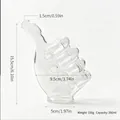 Kreatives Cocktailglas in Daumenform mit Maßangaben - Daumen Hoch Form Becher / Transparent