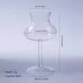 Creatief wijnglas met wespentaille, 290ml capaciteit en afmetingen - Creatieve Kelk met Smalle Taille (bz2146)
