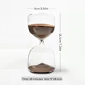 Sablier en verre de style nordique avec sable brun, minuterie de 60 minutes élégante. - 60 Minutes Style A / 9x18.5 cm