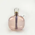 Minimalist spherical pink glass oil lamp for modern home decor smokeless candle holder - Pink
